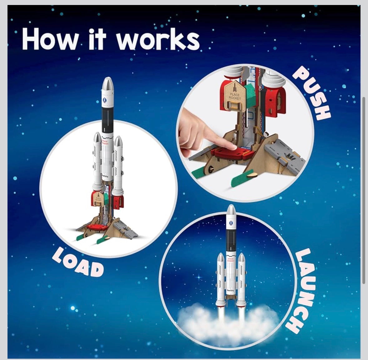 Smartivity Rocket Launcher | DIY STEAM Building Kit for Kids 6-14 | Build & Launch Your Own Rocket | Learn Propulsion & Space Science | Eco-Friendly STEM Toy