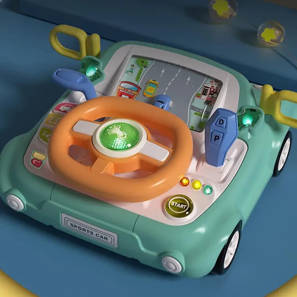 Driving Simulation Toy with Steering Wheel Game for Toddlers