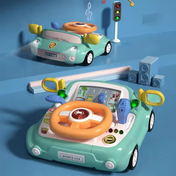 Driving Simulation Toy with Steering Wheel Game for Toddlers