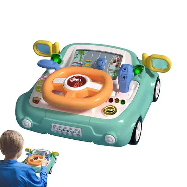 Driving Simulation Toy with Steering Wheel Game for Toddlers