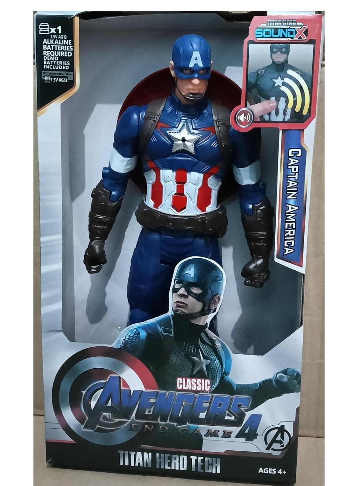 Captain Hero Titan Tech Action Figure – Sound FX | 12-Inch Super Soldier Toy