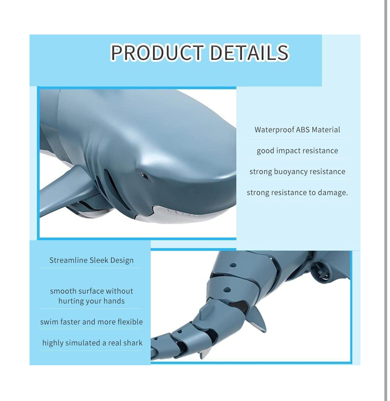 🦈 Remote Control Shark Toy – Realistic Swimming RC Shark for Kids