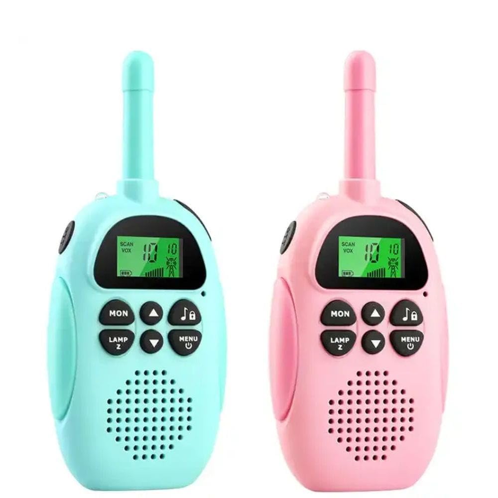 Long Range Kids Walkie Talkie Up to 3 Km, Easy Use, Ages 3+ Color - Aqua Blue and Pink