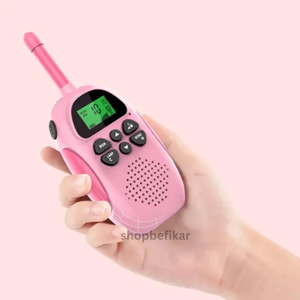 Long Range Kids Walkie Talkie Up to 3 Km, Easy Use, Ages 3+ Color - Aqua Blue and Pink