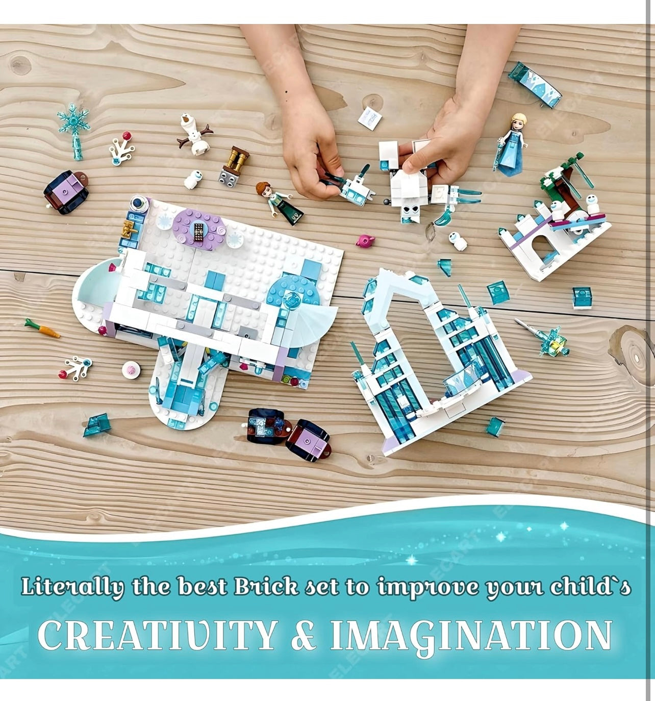 JISI BRICKS / Decool Princess Elsa's Magical Ice Palace (70217) š° HUGE 701+ Pcs! Decool/JISI Bricks Elsa's Magical Ice Palace (70217) - Frozen Castle Building Set!