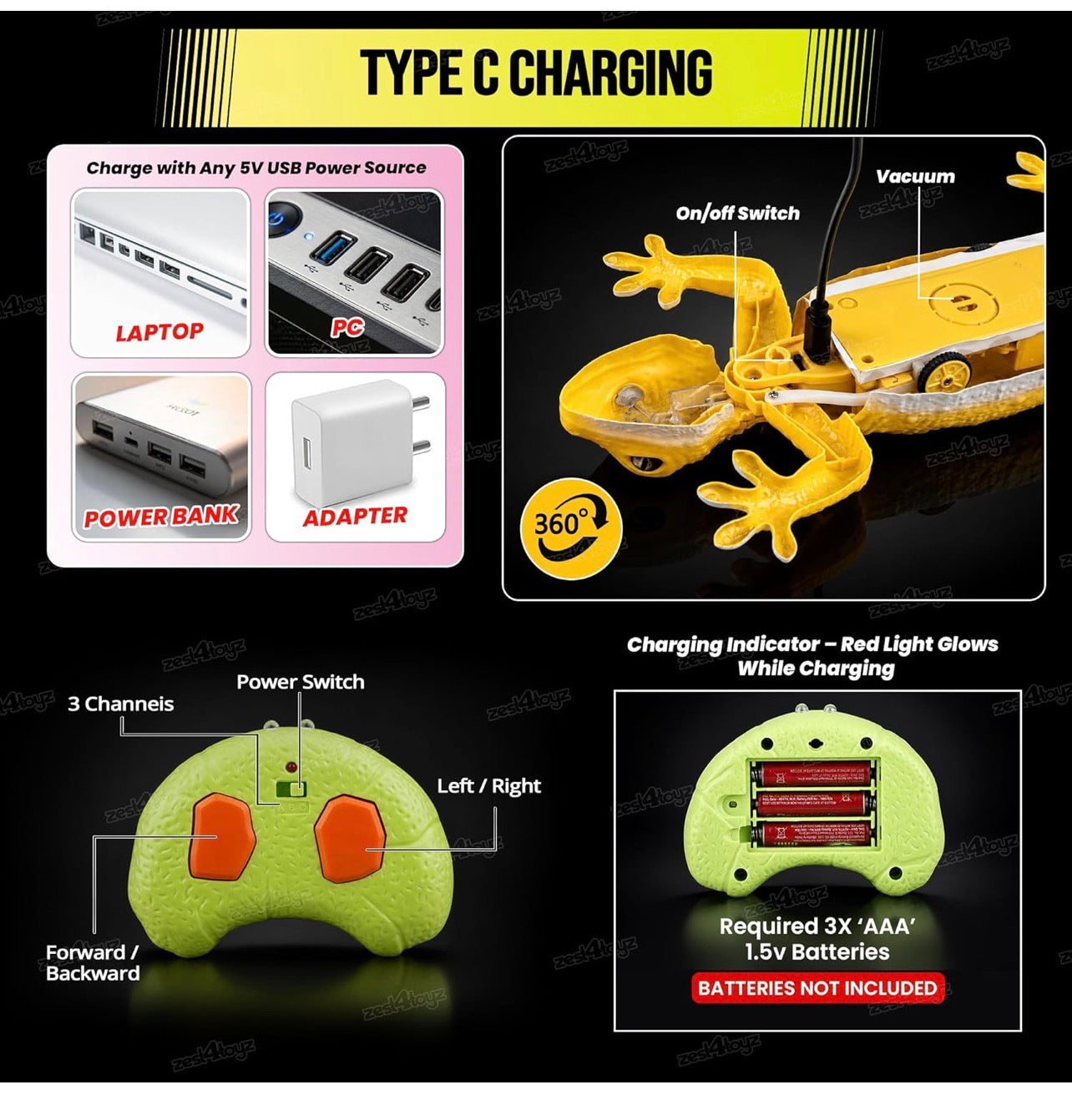 2.4GHz Remote Control Crocodile Toy – Swimming RC Animal Series with Rechargeable Battery | Ages 6+