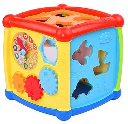 Musical 6-in-1 Shape Sorting Activity Cube for Toddlers