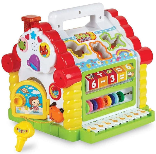 Learning House Toy: Colorful Cottage with Activities,Music,Sounds,Shape Sorter-Educational Toy for Toddlers and Preschoolers,Promotes Motor Skills,Cognitive Development (Batteries Not Included)