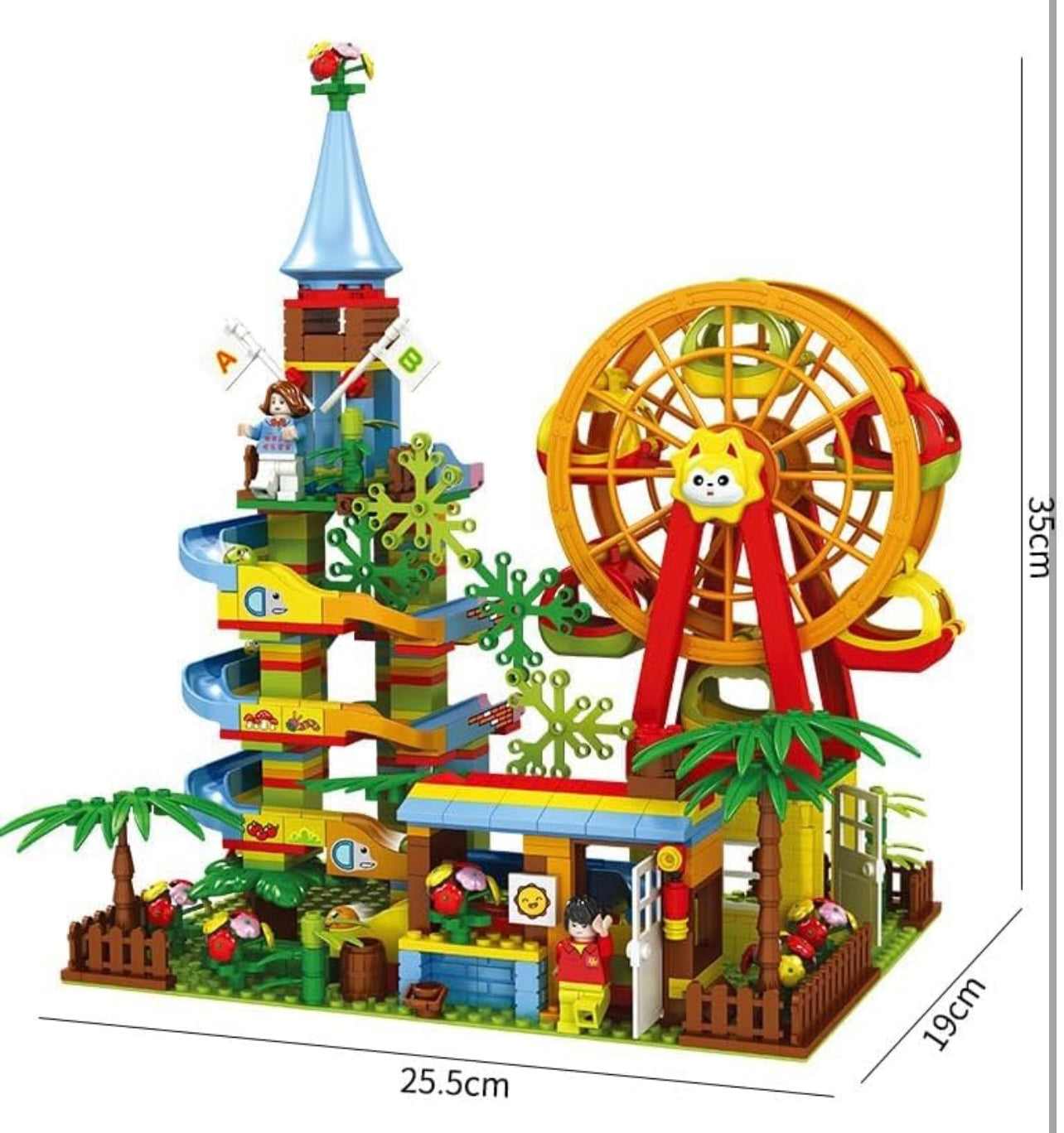 Slide Amusement Park Building Blocks Set | 469 PCS | Parent Child Interactive Toy