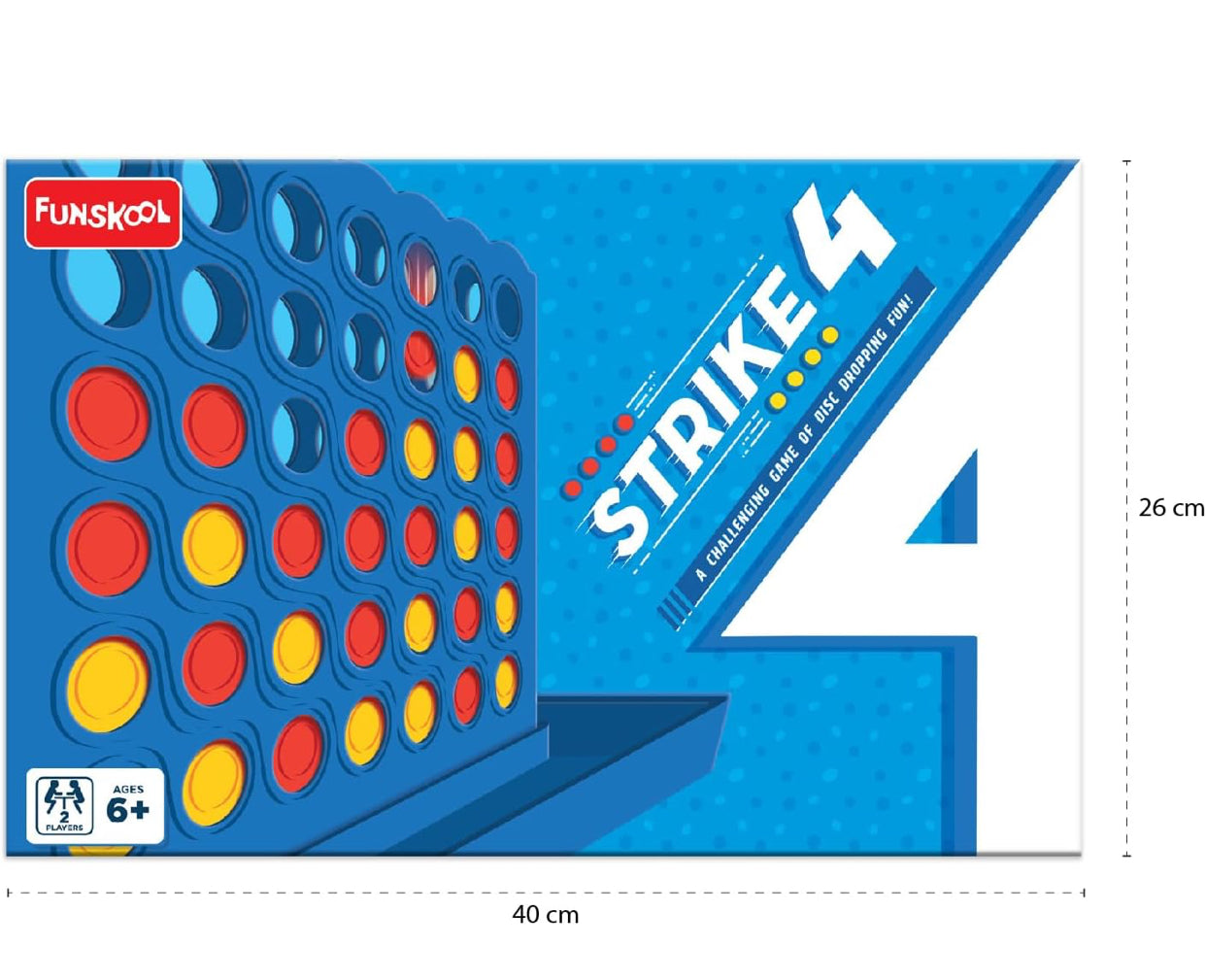 🔵🟡 Funskool Strike 4 – A Challenging Game of Disc-Dropping Fun!