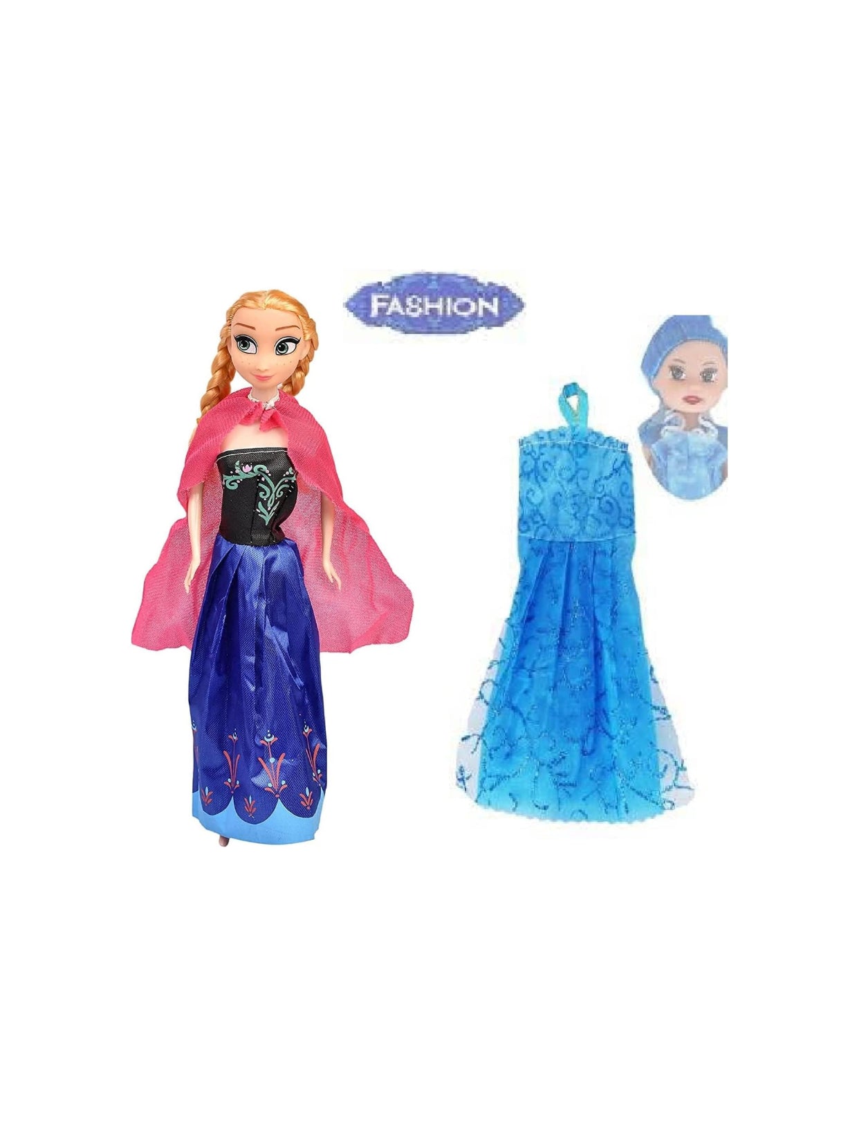 Sweet Fashion Princess Doll Gift Set – With Mini Doll, Shoes & Accessories (3+)
