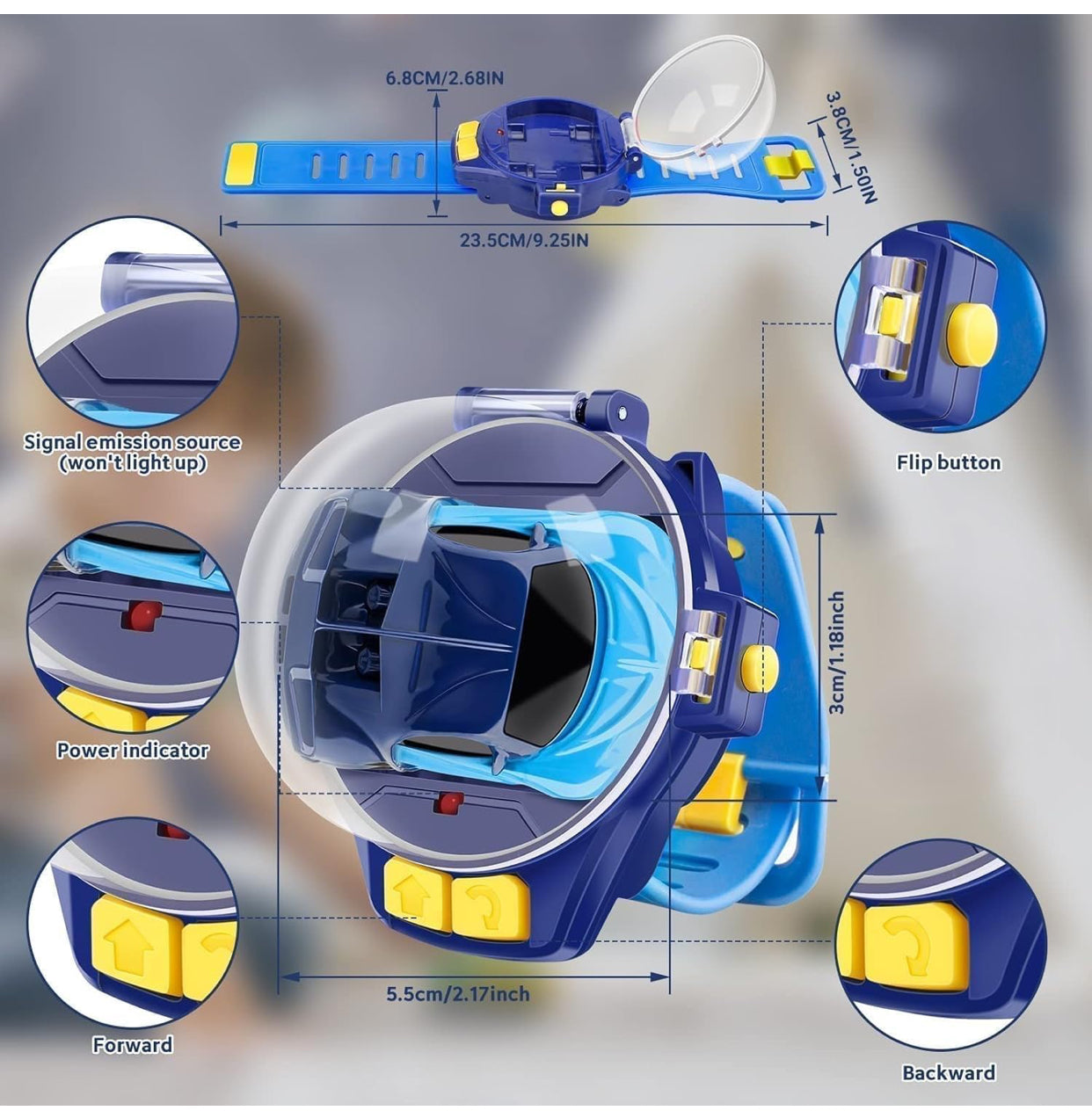 š Remote Control Watch Car ā Gesture Wrist RC Toy for Kids