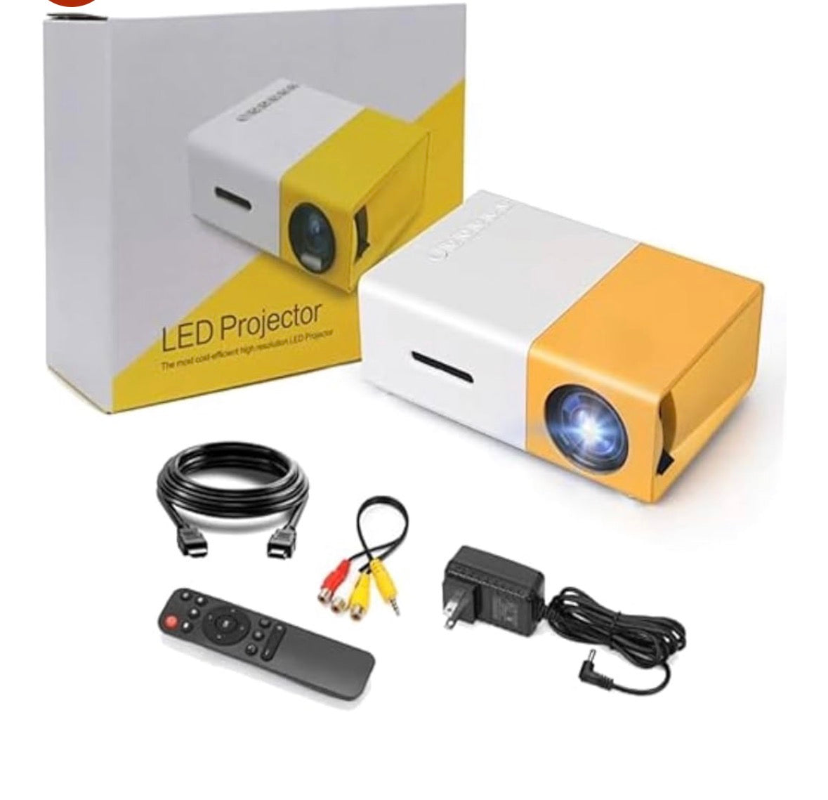 Mini Portable LED Projector – HD Home Theater Cinema with Remote