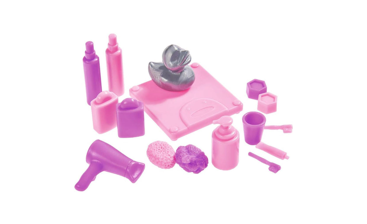 Steffi Love Home Bathroom Playset – 20-Piece Bath & Vanity Accessory Doll Set (3+ Years)