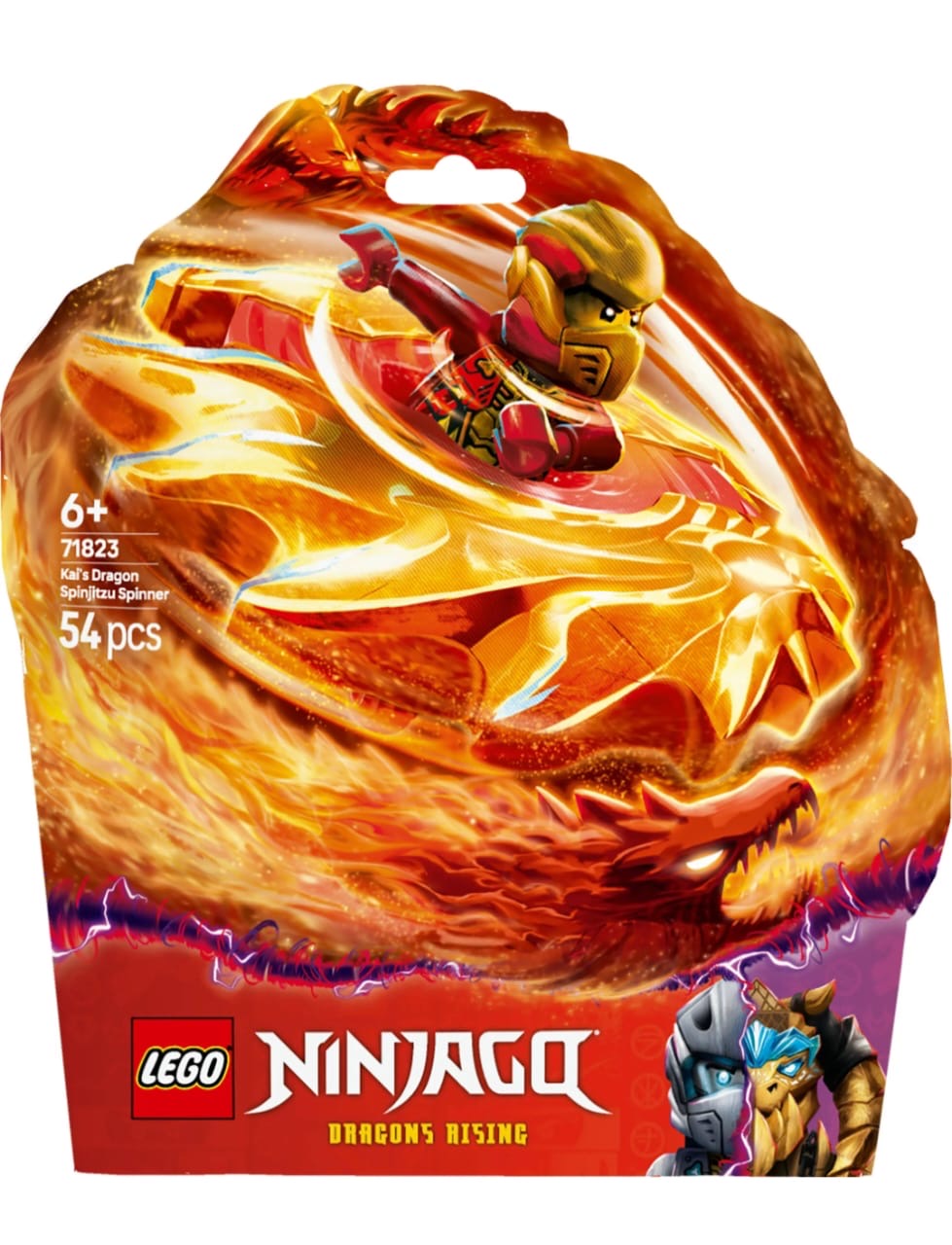LEGO Ninjago Kai’s Dragon Spinjitzu Spinner 71823 – Dragons Rising Spinning Toy Set (54 pcs)