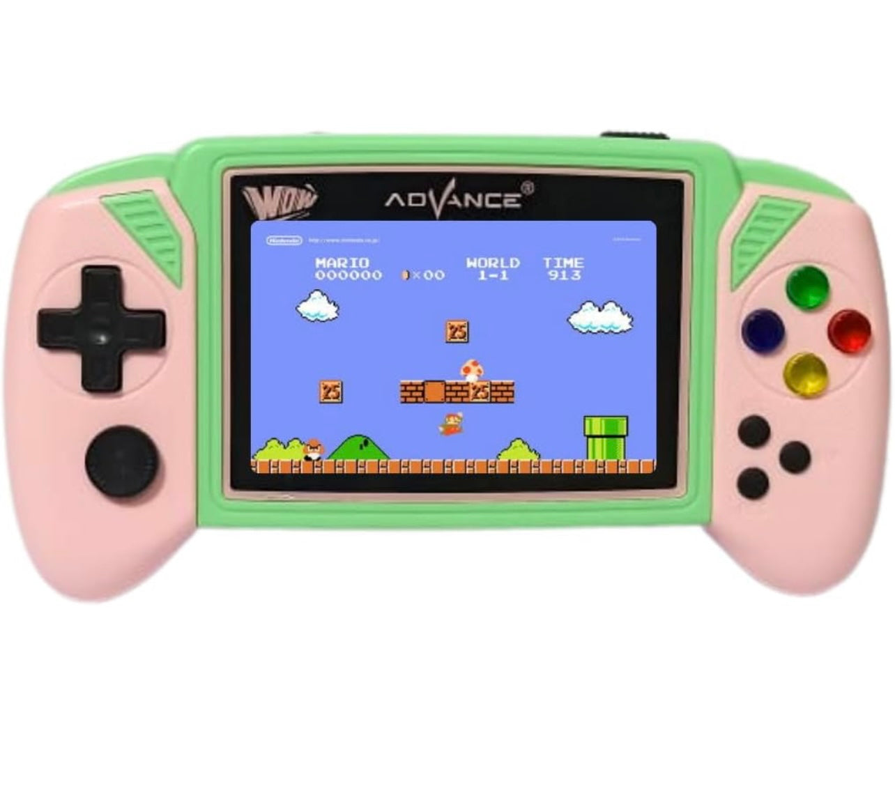 Advance Game Player AD-777 (NEW VERSION) - 520 Classic Games, USB Type-C Charging, & TV Out