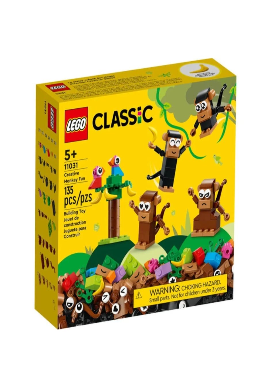 LEGO Classic Creative Monkey Fun 11031 Building Set (135 Pieces)
