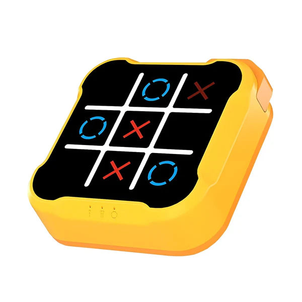4-in-1 Electronic Tic Tac Toe & Memory Game – Portable Handheld Puzzle Console (Random Colour)