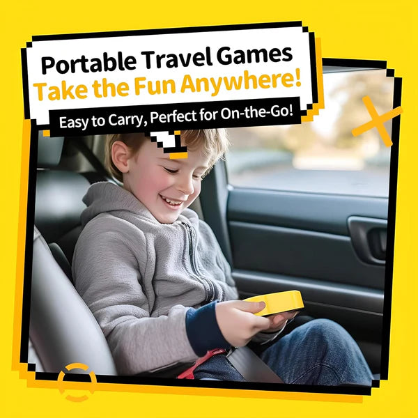 4-in-1 Electronic Tic Tac Toe & Memory Game – Portable Handheld Puzzle Console (Random Colour)