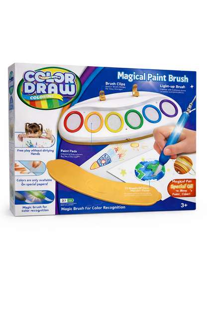 🎨 Color Draw Magical Paint Brush Coloring Set for Kids (3+)