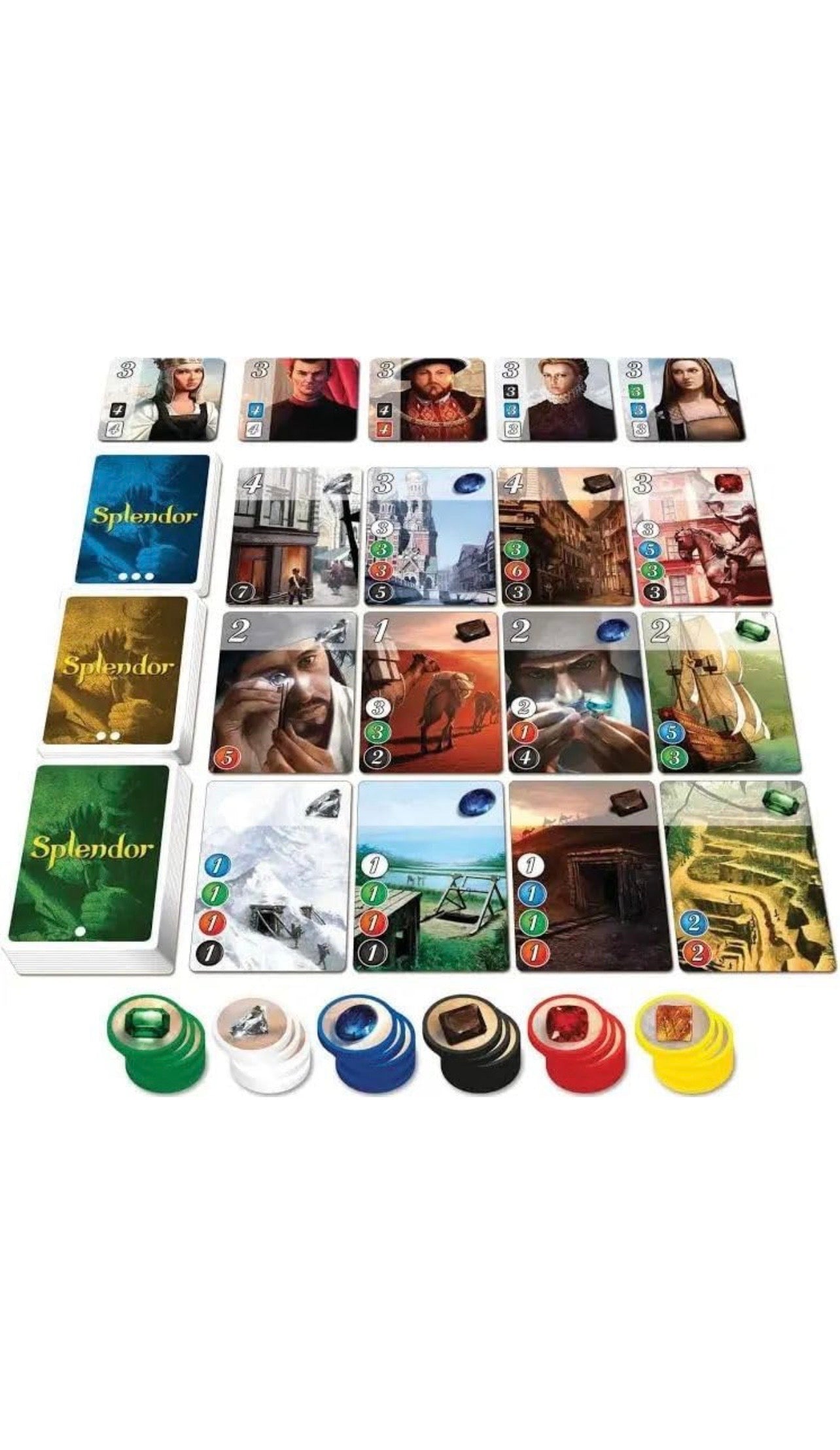 Splendor Board Game – Strategy Card & Gem Trading Game for Family & Friends
