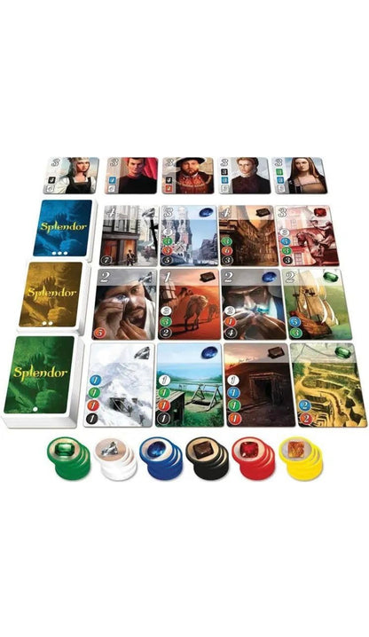 Splendor Board Game – Strategy Card & Gem Trading Game for Family & Friends