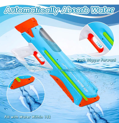 LED Light Water Gun for Kids | High-Pressure Summer Water Blaster Toy