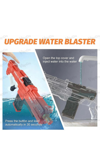 💦 PUSSANT Electric Water Gun with Scope – Rechargeable Automatic Water Blaster for Kids