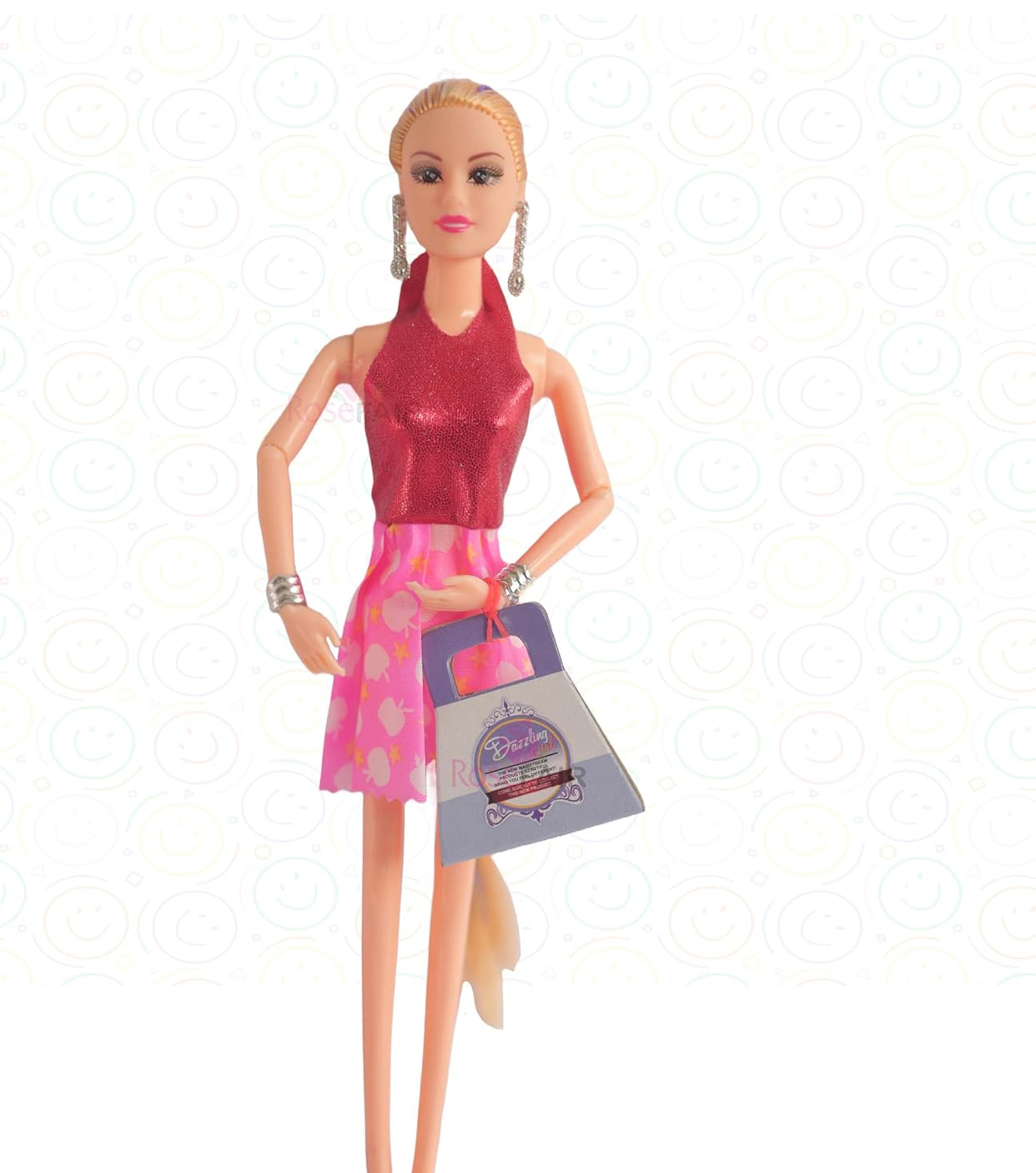 Dazzling Girl Fashion Doll Playset – Stylish Hair & Accessories (3+)