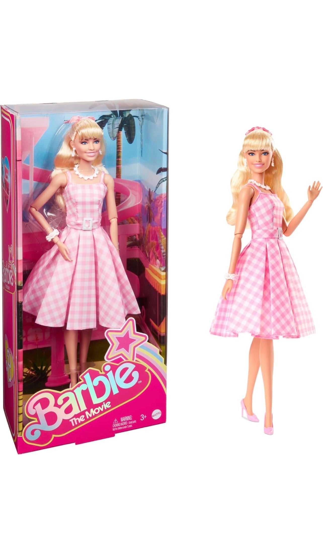 Barbie The Movie Doll – Pink Gingham Dress Classic Edition