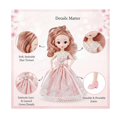 Sweet Princess Doll in Blue Sparkle Dress – Collectible Fashion Doll