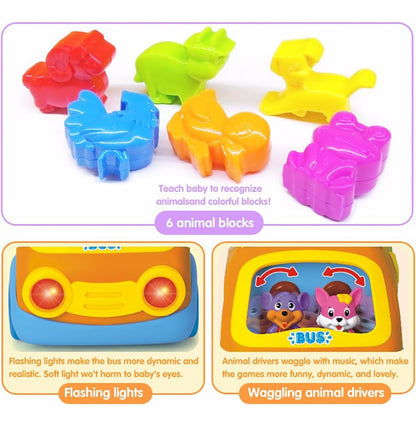 Shape-Sorting Musical Activity Bus – Early Learning Educational Toy