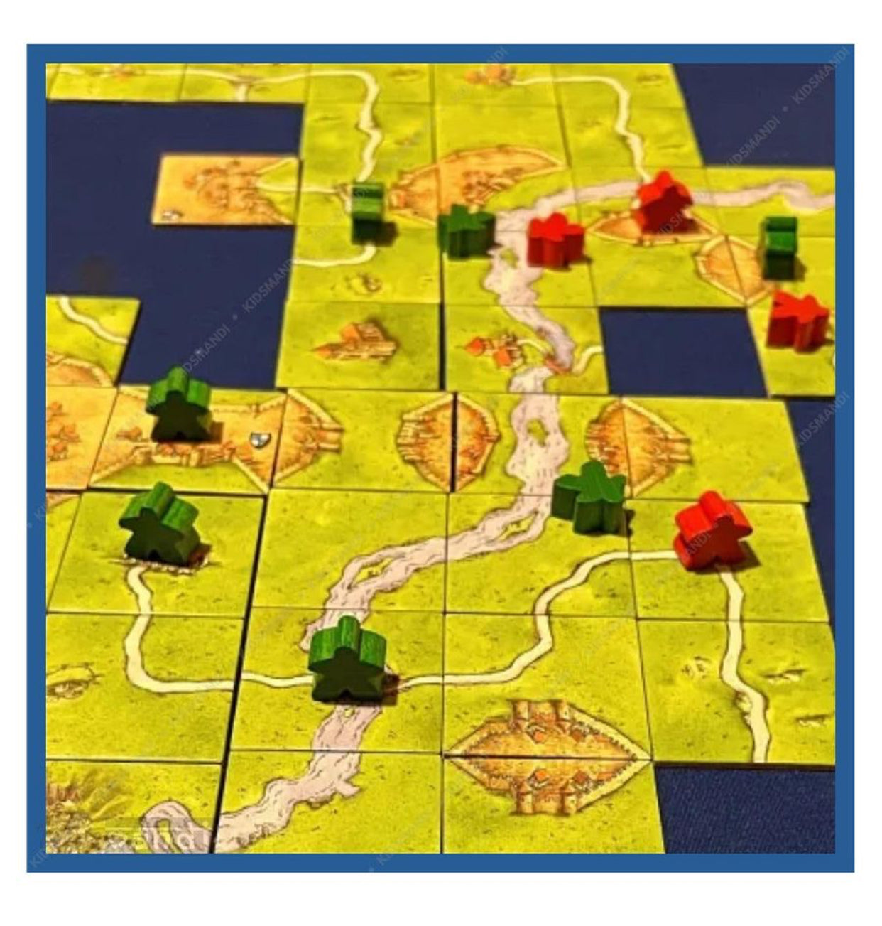 🏰 Carcassonne – Tile-Placement Strategy Board Game (Includes River + Abbot Expansions)