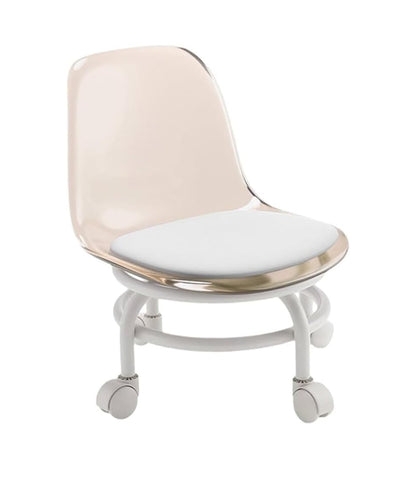 🪑 Modern Transparent Swivel Chair with Wheels – Comfort & Style Combined