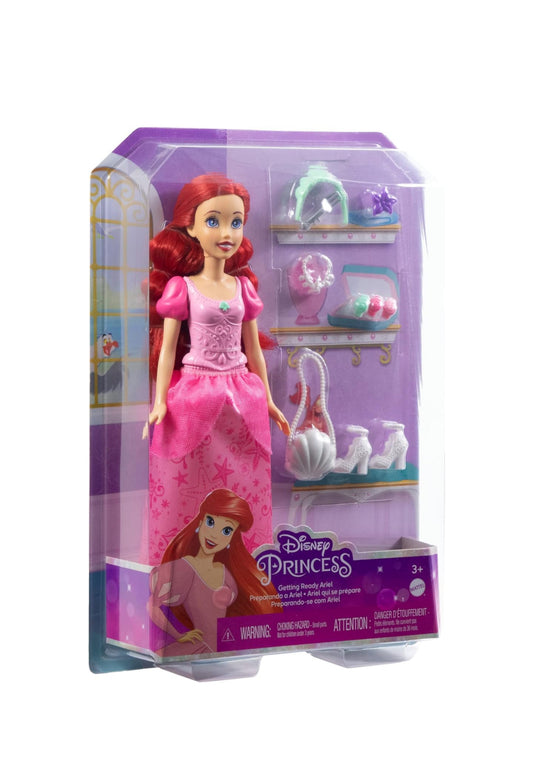 Princess Ariel-Style Fashion Doll – Getting Ready Set with Accessories (3+)