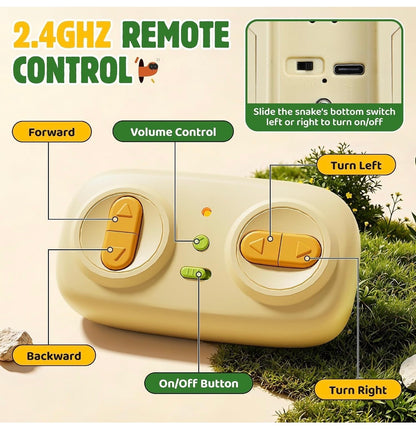 Remote Control Snake Toy for Kids | Realistic Crawling Snake with Remote & Strong Magnetic Connection