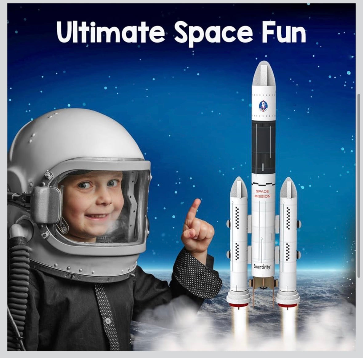 Smartivity Rocket Launcher | DIY STEAM Building Kit for Kids 6-14 | Build & Launch Your Own Rocket | Learn Propulsion & Space Science | Eco-Friendly STEM Toy