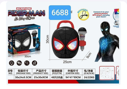 Spider-Man Kids Singing Machine with Microphone | Music & Light Toy Set