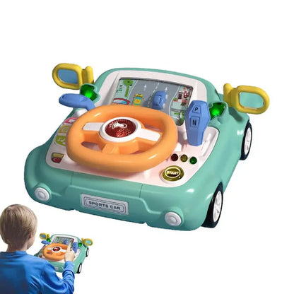 Driving Simulation Toy with Steering Wheel Game for Toddlers