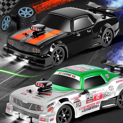 🏁 High-Speed RC Drift Racing Car – 2.4GHz Remote Control, LED Lights, Full Accessories Kit