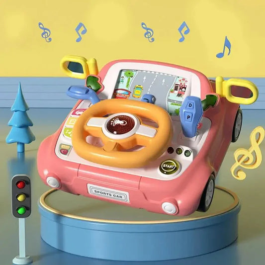 Driving Simulation Toy with Steering Wheel Game for Toddlers