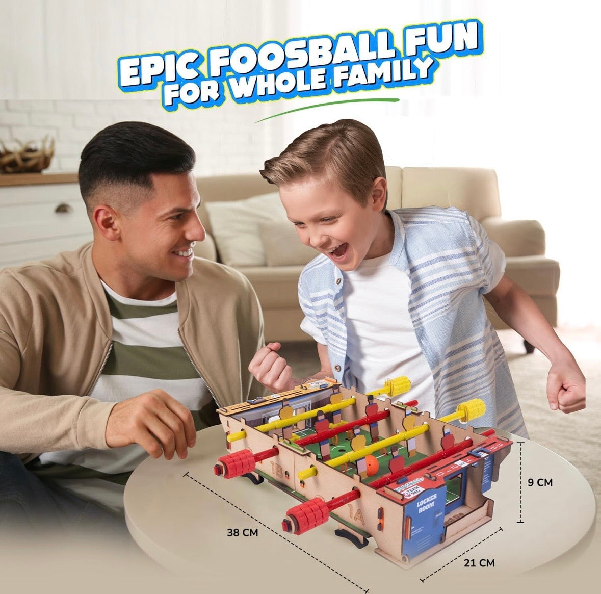 Smartivity Foosball STEM DIY Kit – Kick, Score, Repeat! (Age 6+)