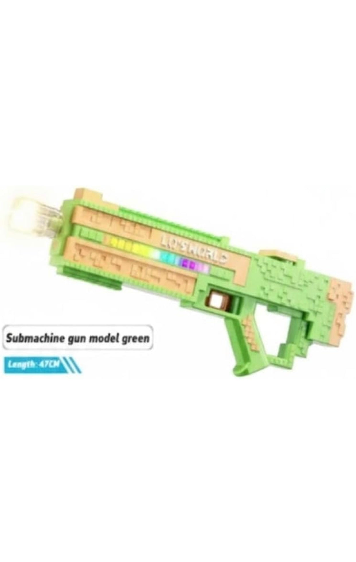 💦 Pixel Blast Electric Water Gun – Rechargeable Automatic Water Blaster with Cube Tank