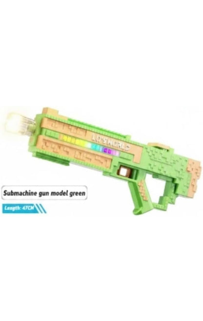 💦 Pixel Blast Electric Water Gun – Rechargeable Automatic Water Blaster with Cube Tank