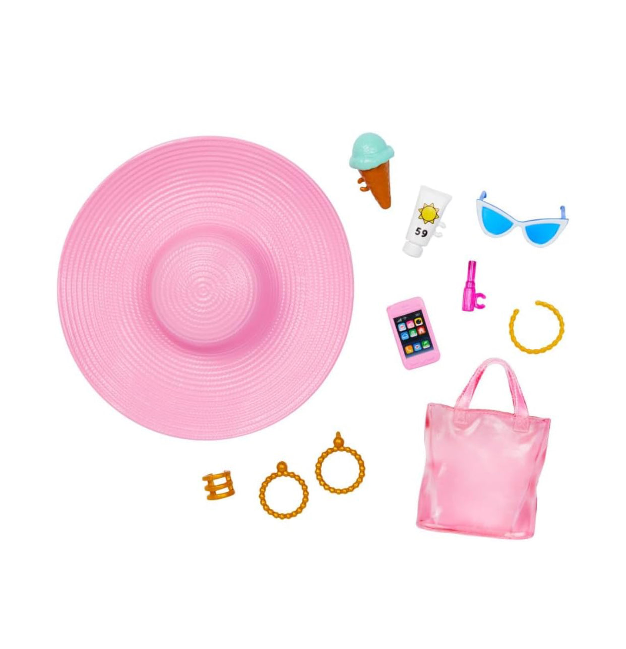 Barbie Beach Day Doll – Swimsuit Fashion Doll with Accessories (3+)