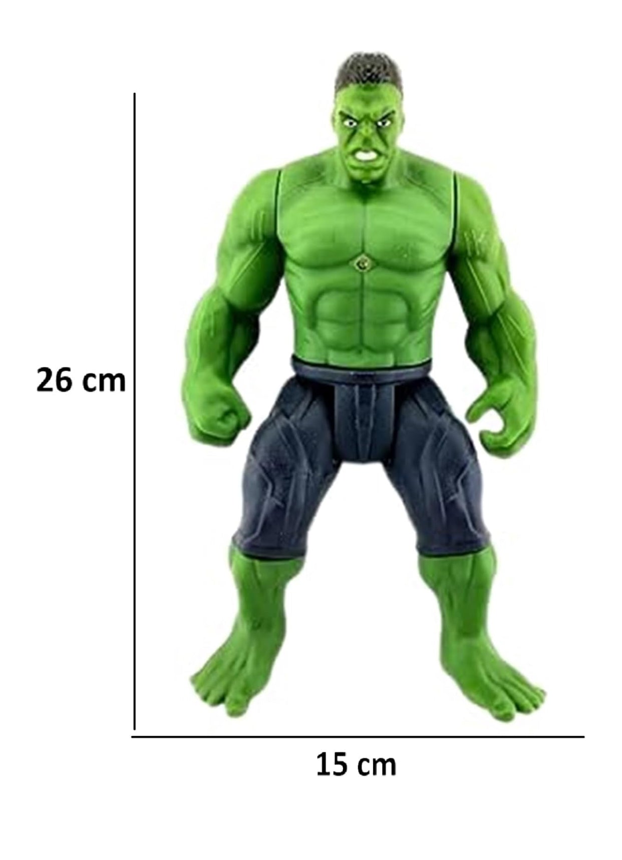 💪 Hulk Green Superhero Action Figure – Large Muscular Toy for Kids