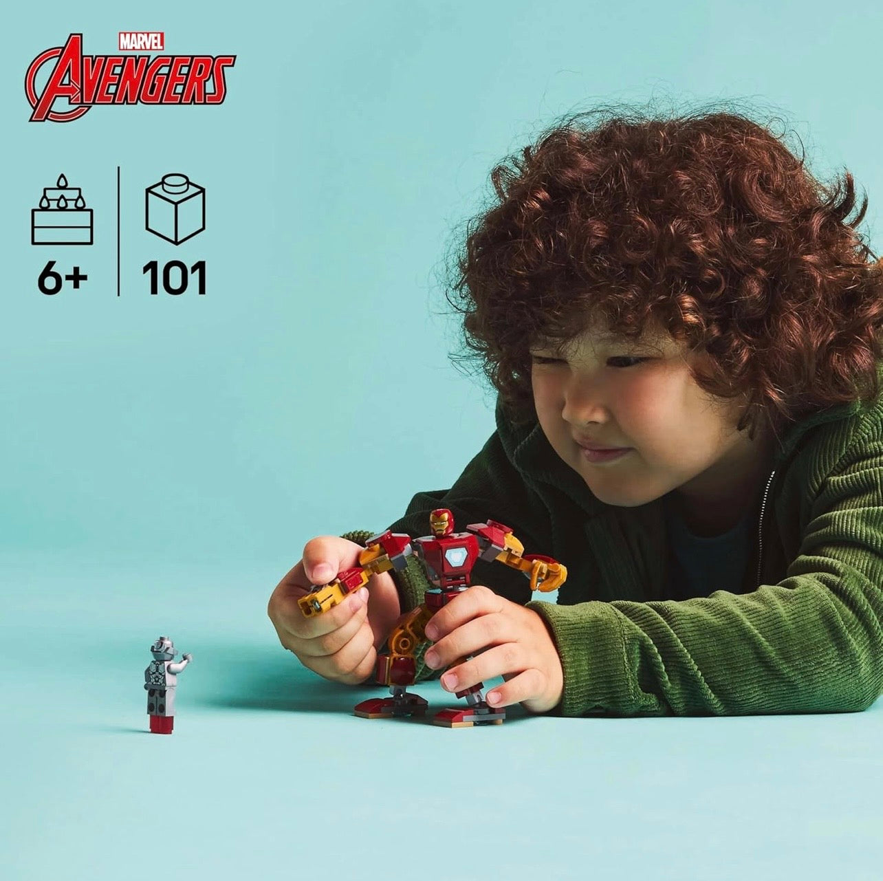 LEGO Marvel Iron Man Mech vs. Ultron (76307) – Buildable Superhero Action Figure Set