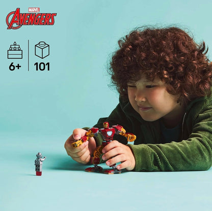 LEGO Marvel Iron Man Mech vs. Ultron (76307) – Buildable Superhero Action Figure Set
