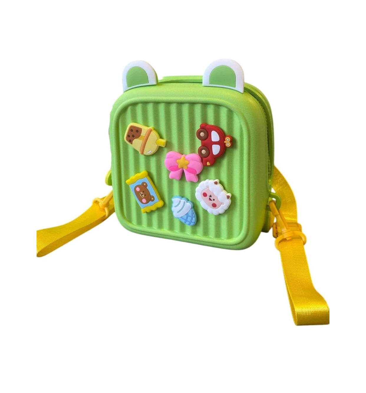 🎒 Cute Kids Crossbody Bag With Fun Cartoon Charms – Lightweight & Trendy