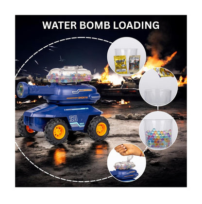🚀 Kids Shooting Water Bullet Tank – Light & Action Toy Tank